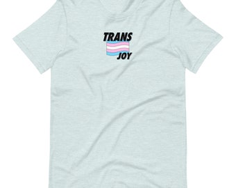 Trans Joy T-Shirt (30% of proceeds donated - see description for more info)