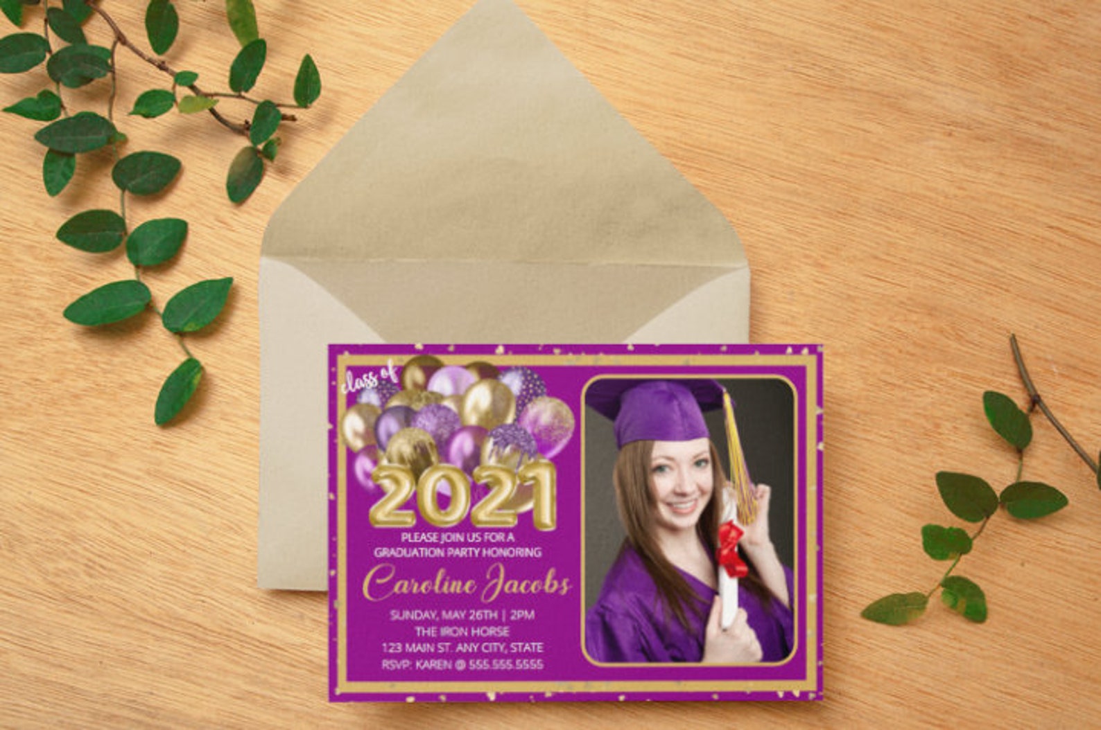 Etsy Graduation Invitation Templates Etsy Graduation Invitation Templates