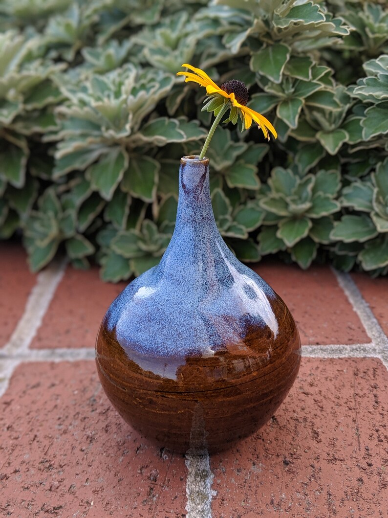 Ceramic long neck vase 5.5 inches Etsy
