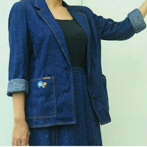Leonard Paris Denim Jacket/Blazer