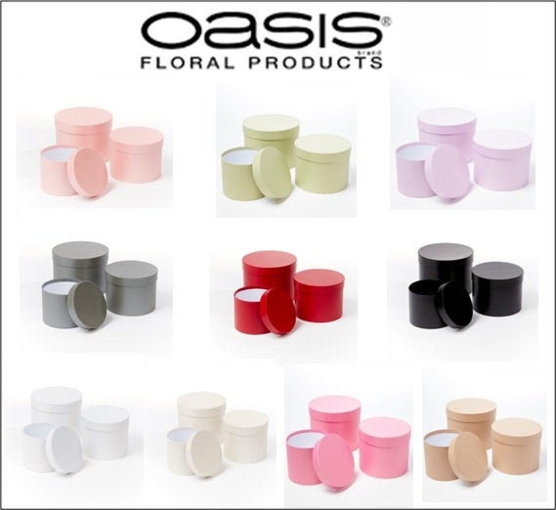 Symphony Lined Oasis® Flower Hat Boxes Set of 3 Floristry Etsy