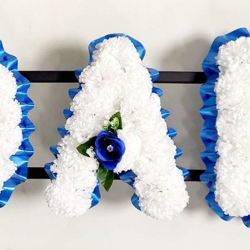 Grandad Wreath Made In Rainbow Coloured Flowers - Funeral Flowers - Foto 4