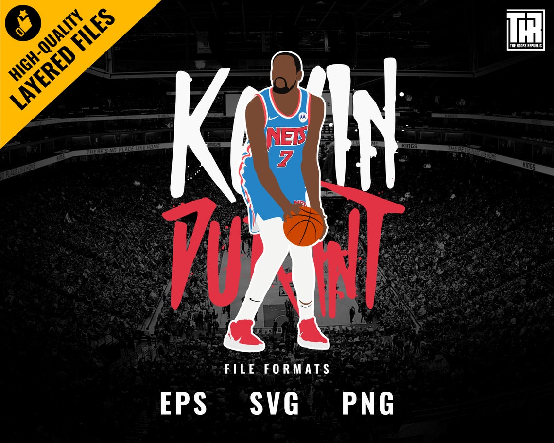 Brooklyn Nets Kevin Durant t-shirt design svg / Basketball | Etsy