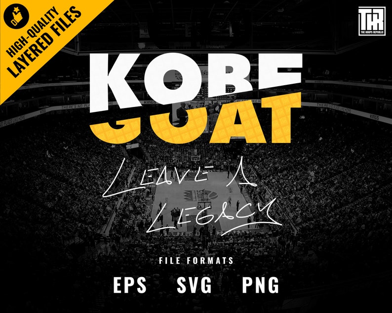 Download La Lakers Kobe Bryant Goat Basketball svg files for Cricut ...