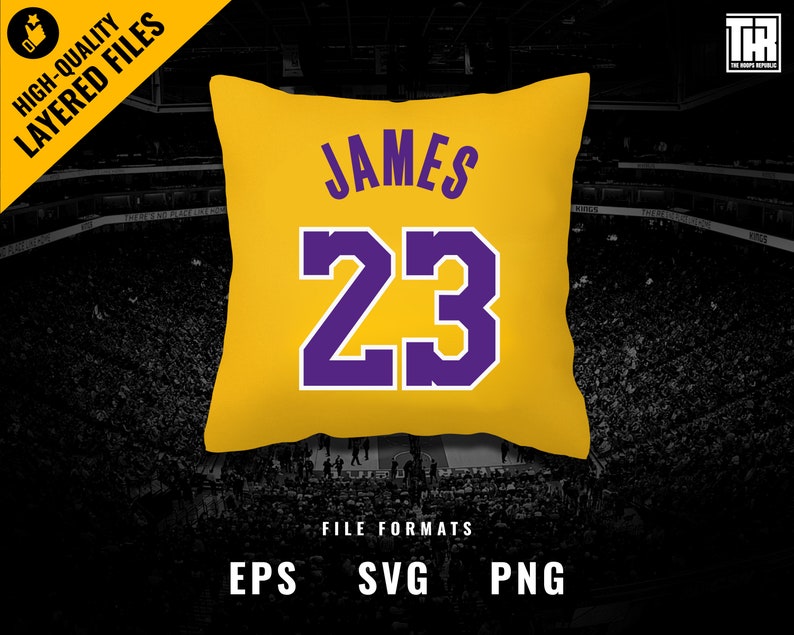 Download Lakers Lebron James Jersey Number 23 svg Basketball svg ...