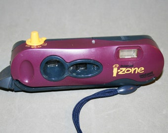 Polaroid I-Zone, Vintage Film Camera W/ Working Flash/Retro camera/  Camera/Photography/Industrial decor