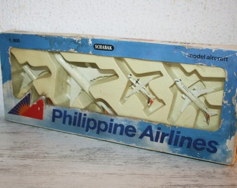 Vintage Schabak Diecast Metal Philippine airlines Jet Set