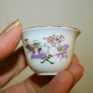 Vintage SAKE 2 CUPS - Asian Teacup or Sake Cup -