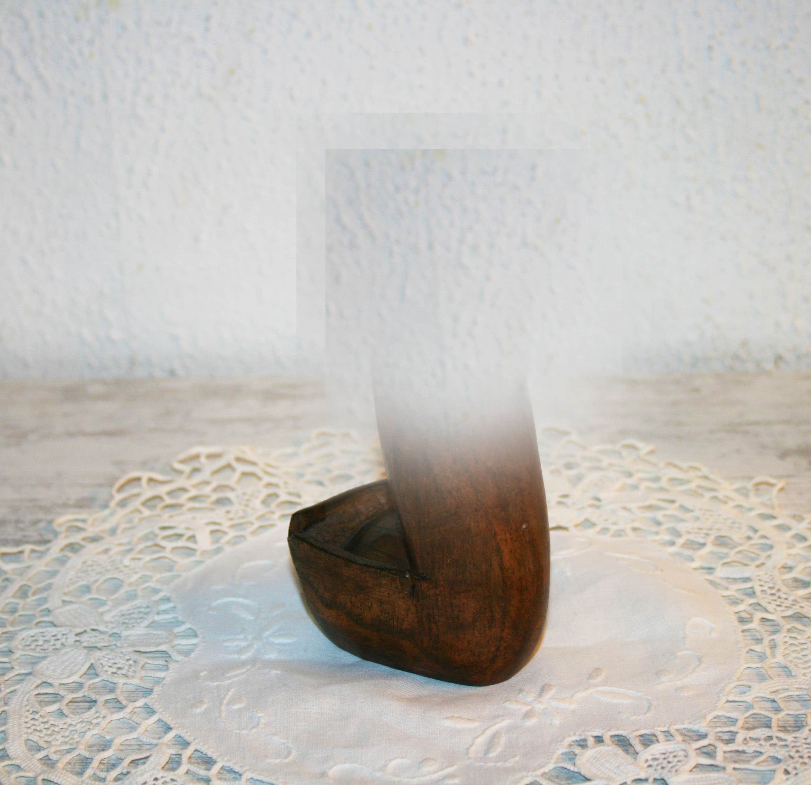 ADULT ONLY, Carved Ashtray Penis Sculpture, Hand Carved Phallic