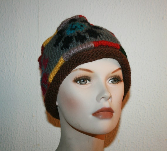 Vintage wool knitted hat - Trendy hats- Women hat… - image 4