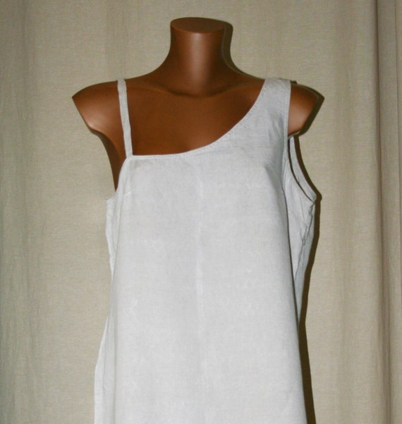 VINTAGE 90s sand linen dress / Vintage Tunic/boho