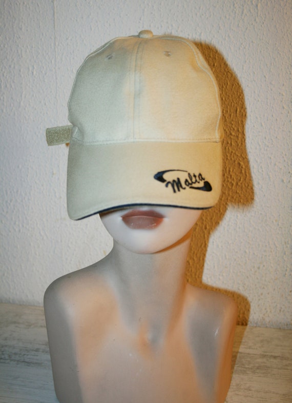 Vintage Unisex "Malta" adjustable Baseball Caps- … - image 1