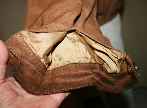 Suede Bomber Jacket Vintage 90s - Leather Men Jacket - Suede