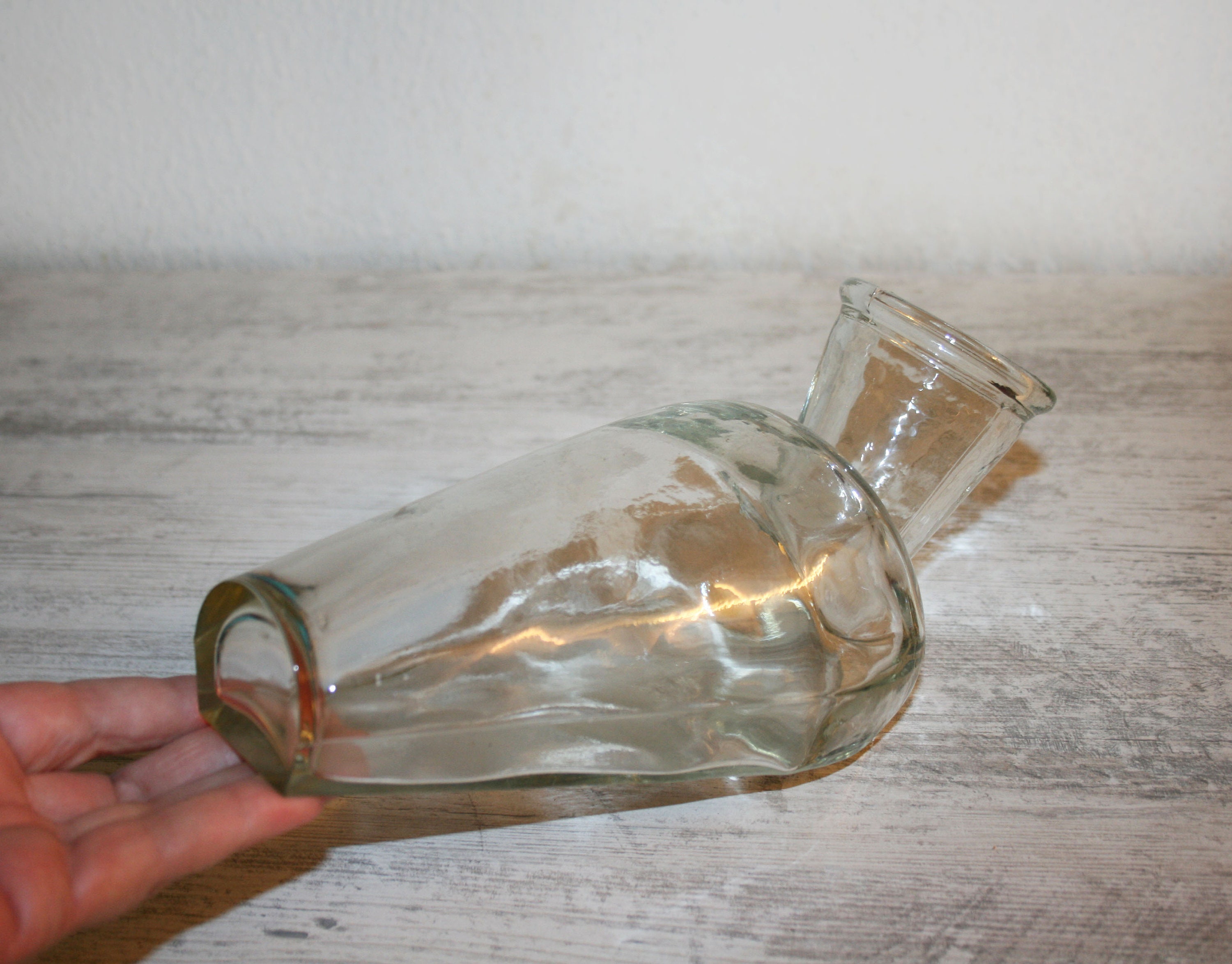 ITALIAN Vintage 60s Hospital Urinal, Medical Bedpan, Glass Bed Pan