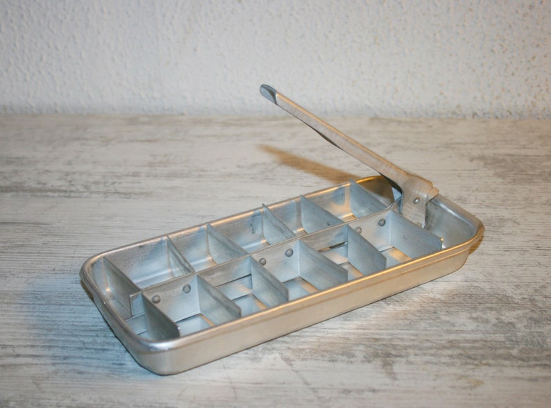ITALIAN 70s Vintage Ice Cube Tray Metal Ice Maker Etsy