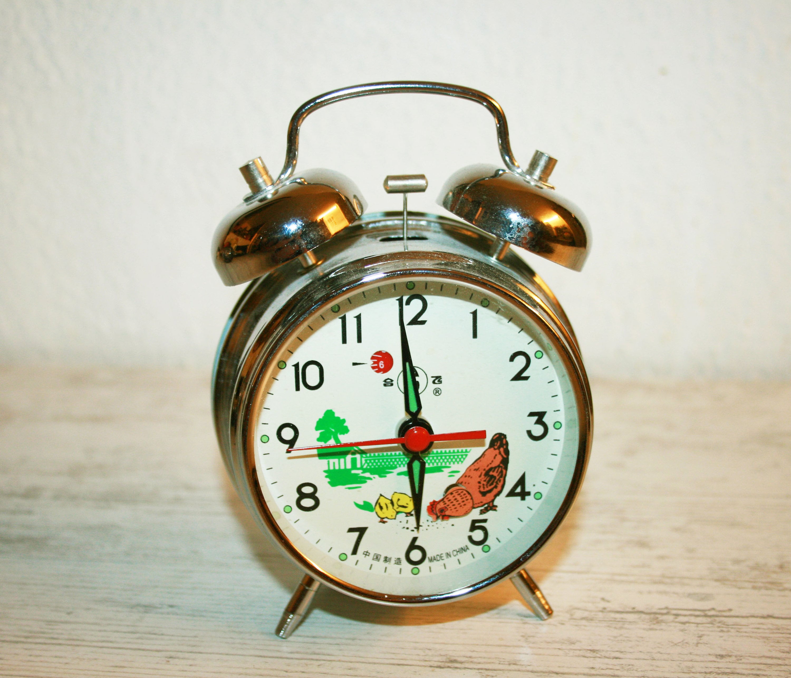 Reloj despertador antiguo de gallina new arrivals