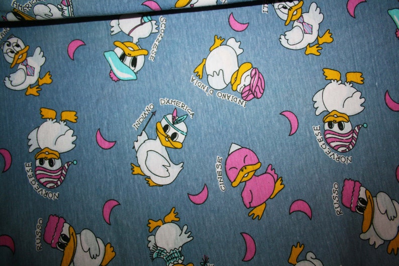 Cotton Jersey Fabric, Ducks Pattern Fabric, Children's Fabric - Made in ...