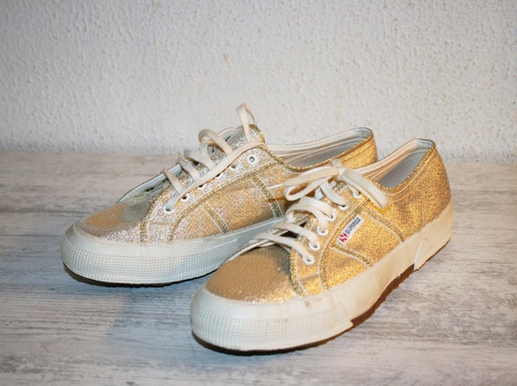 Superga Gold Tan Cotu Classic Pure Linen Unisex Sneakers Men's Sz 8 Women's  9.5 - Shopping.com