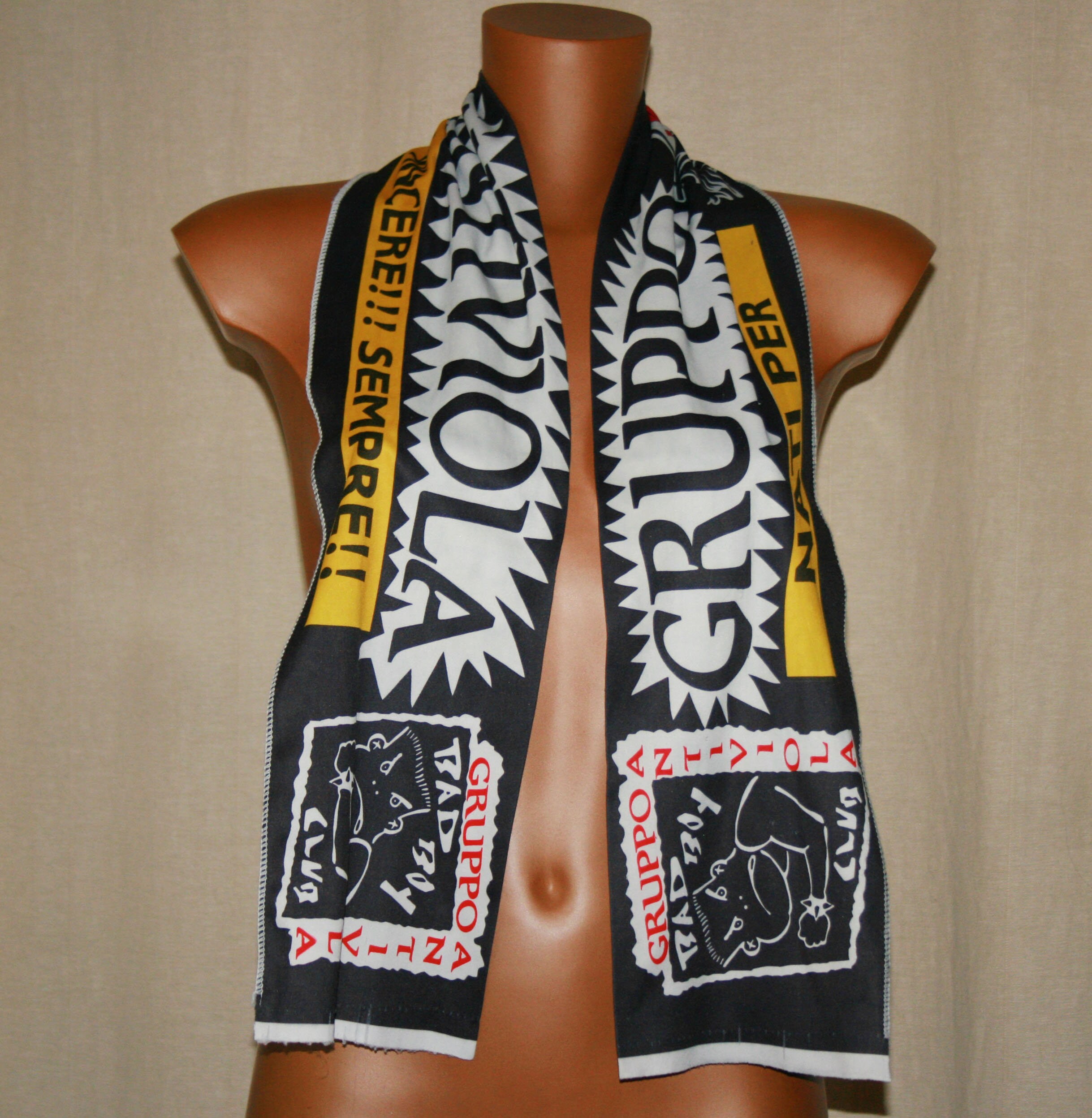 Unisex Ultras Football Team Scarf, Bad Boy Club, SOCCER SCARF