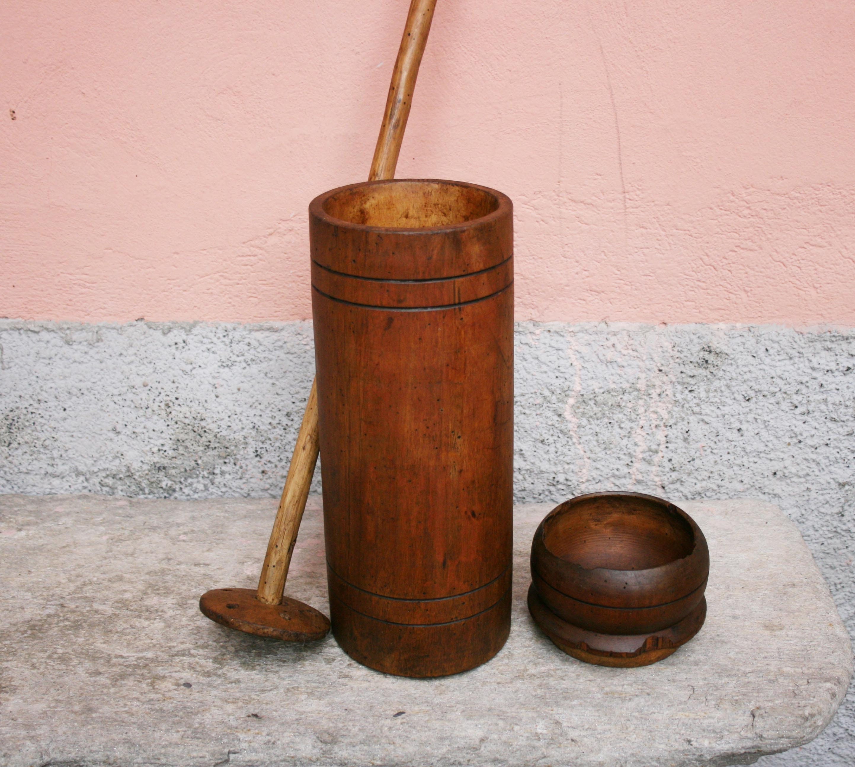 Antique Wooden Butter Churn