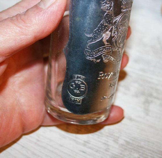 Raro Royal club 1887 6 vasos placa de peltre LIVERPOOL 1746 caja de madera vidrio fino transparente vaso relajante vasos Bar cueva Etsy Mexico