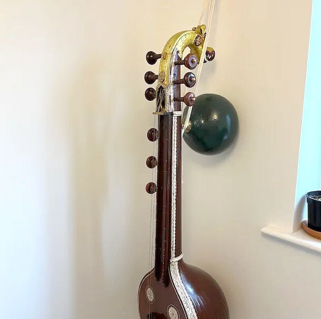 Macrame Sitar Hanger Mount Boho Instrument Sling Wall Etsy UK