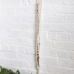 Makramee Querflöte Wandhalter: Boho Instrument Decor