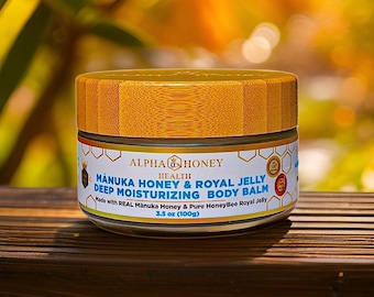 Manteca corporal de miel de Manuka / Jalea real, manteca de cacao / 100 g