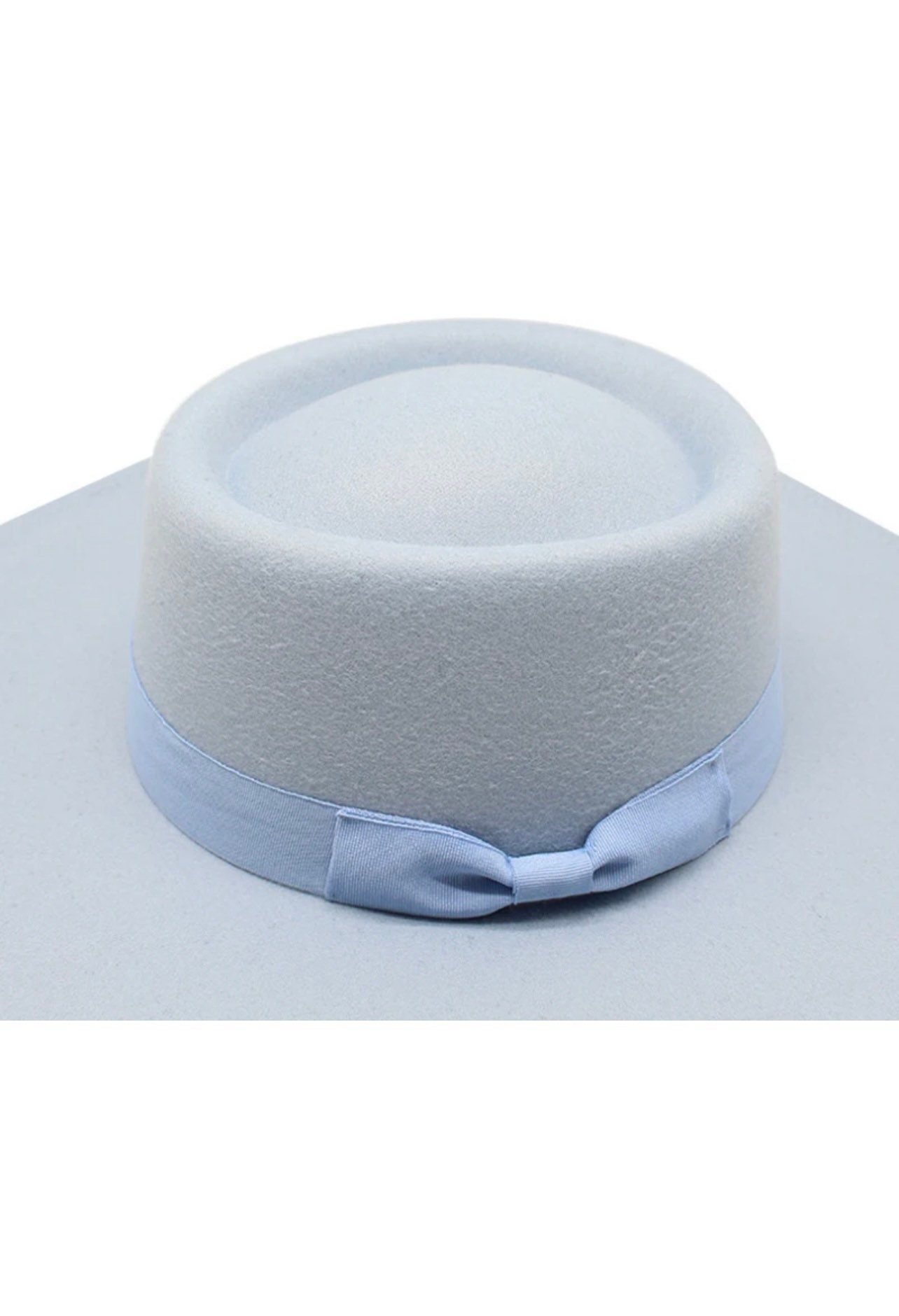 Stiff Ribbon Hat Fedora Hat With Ribbon. Boater Hat. Flat Stiff Brim Fedora. Wide Brim ...
