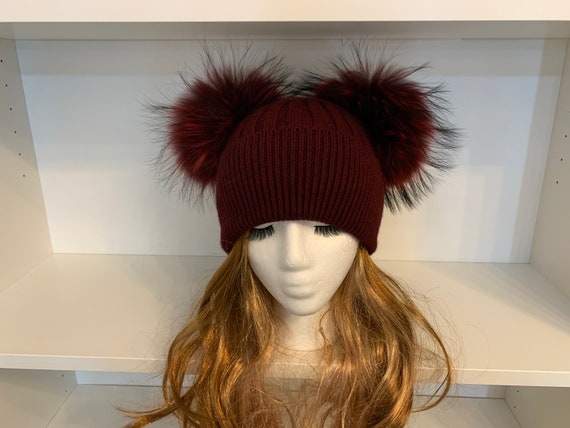 Sale!knitted Angora Women Winter Hat/beanie With Real Fur  display picture 3