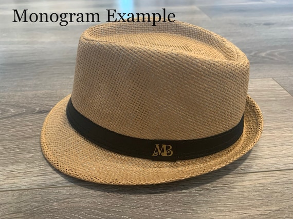 Adult Straw Fedora/trilby Hat. Brown 