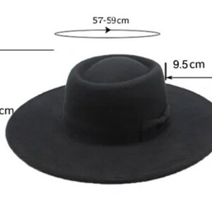 Stiff Ribbon Hat Fedora Hat With Ribbon. Boater Hat. Flat Stiff Brim Fedora. Wide Brim ...