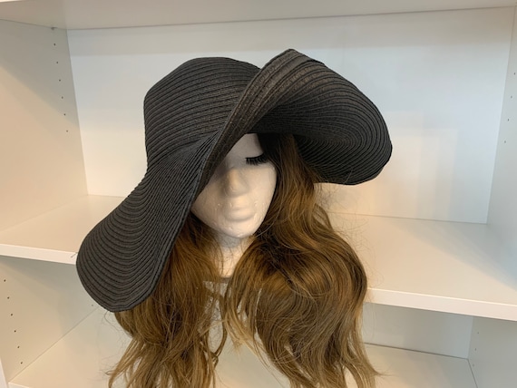 Saleoversized Straw Sunhat. 6 Inch Brim Summer Hat. Summer Hat for