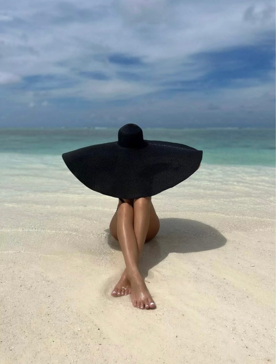 Salegiant Floppy Sunhat. Giant Straw Hat 80cm/32 Inches Across. Wide  Brimmed Straw Hat. Women Beach Hats. Oversized Straw Hat 
