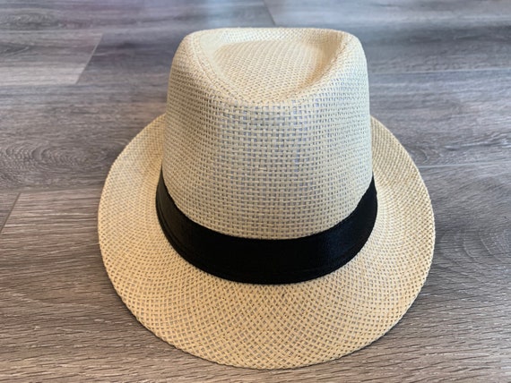 Sale!personalized Custom Adult Straw Fedora/trilby Hat  display picture 1