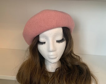 SALE!Größenverstellbare französische Baskenmütze, klassische Wollmütze. Frühlings-Barett. Herbst Barett. Wollmütze. Barett besteht aus 100% Wolle. Frauen Barett.