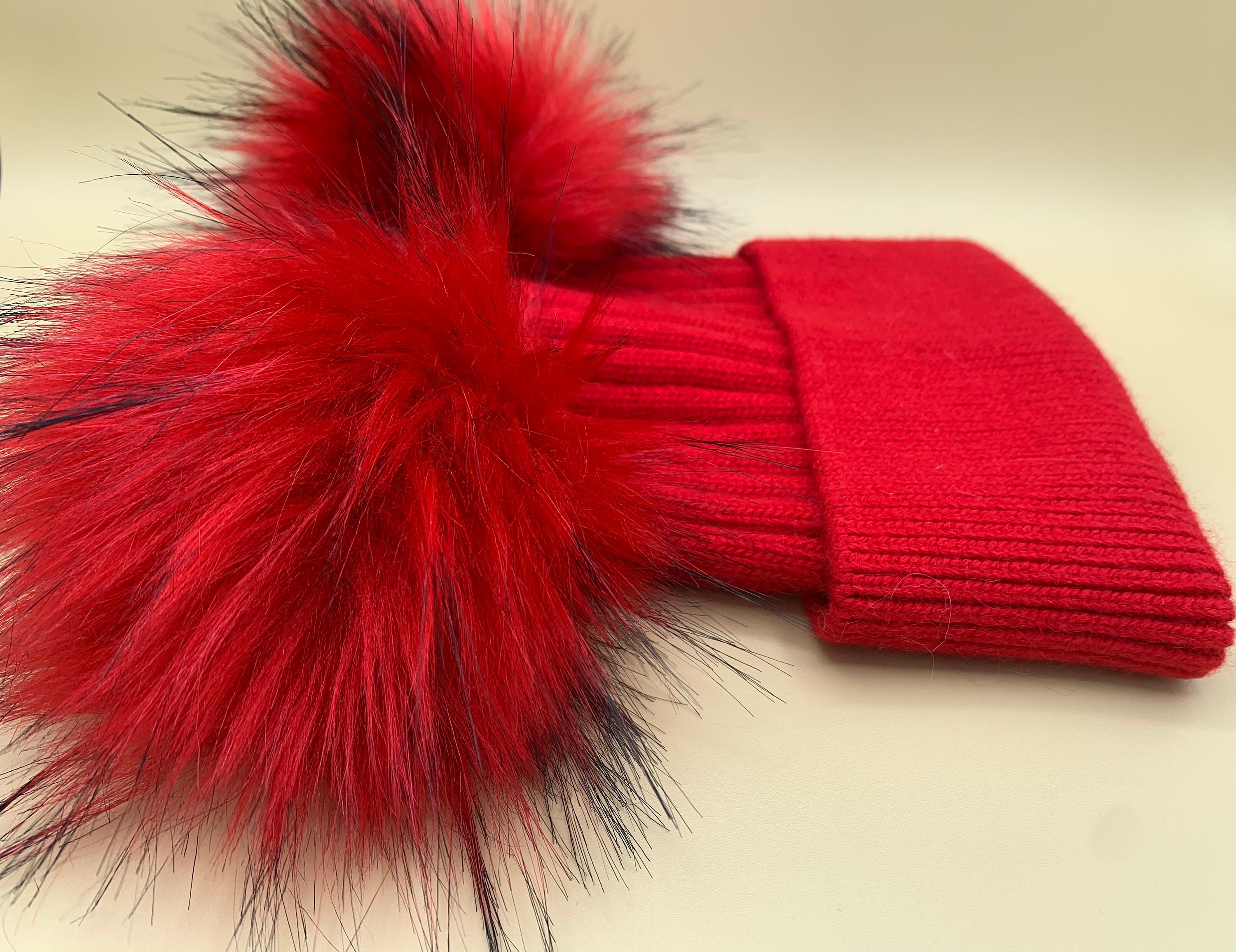 Sale!knitted Angora Women Winter Hat/beanie With Real OR  display picture 1