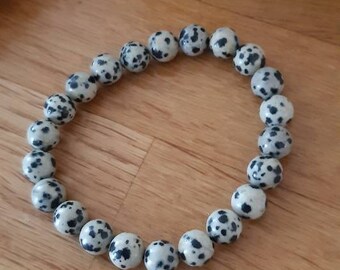 Chunky Nugget 12mms ~ 24 beads total in this set Dalmatian Jasper Beads
