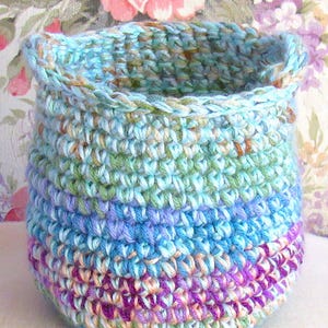 Hand crochet  basket, yarn bowl, large handmade basket, home decor basket, catchall basket, organizer basket, decorative basket
