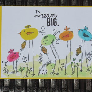 Whimsical watercolor, Hand painted card, Watercolor cards, handmade cards, note cards, water color art, greeting cards, note cards