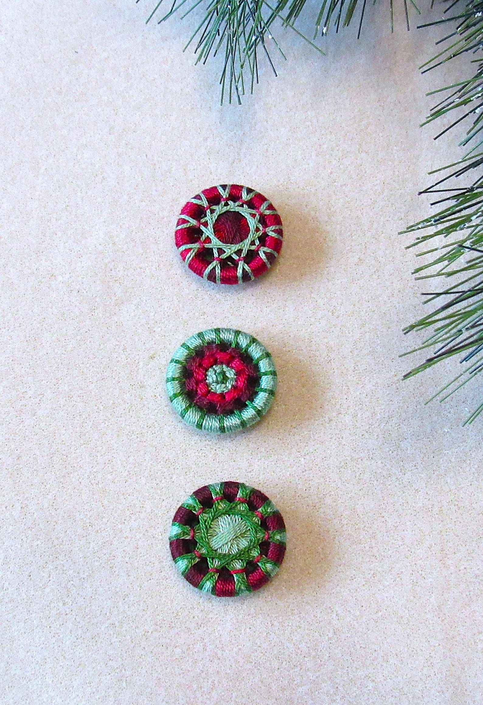 Handmade Dorset Style Thread Buttons, Needle Woven Buttons, Hand Woven ...