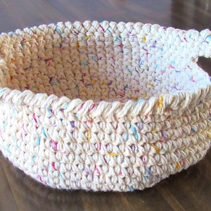 Decorative crochet  basket, yarn bowl, large handmade basket, home decor basket, catchall basket, organizer basket