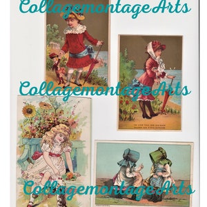 Digitale Karten, Vintage Karten, Viktorianische Karten, Viktorianische Werbung, Ephemera, Journale, Sammelalben, Mischtechnik, Collage
