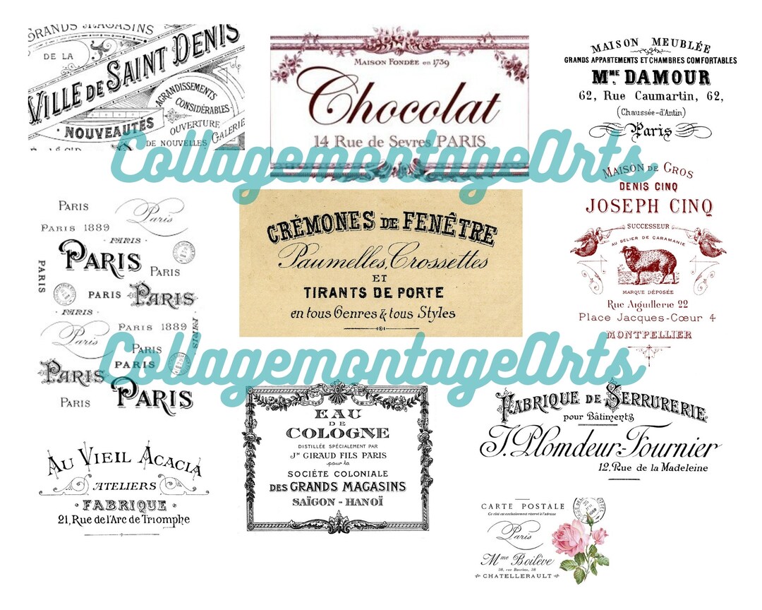 Digital Journal Labels Printable French Labels French - Etsy