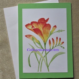 Hand painted card, Watercolor card print, watercolor cards, greeting cards, handmade cards, handmade cards, note cards, original art