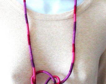 Textile necklace, handmade neckwear, fiber necklace, eco-friendly jewelry, fiber jewelry, boho necklace, handwoven jewelry