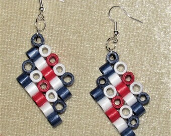 Quilled jewelry, paper earrings, quilled earrings, paper jewelry, dangle earrings, drop earrings, handmade jewelry, colorful earrings