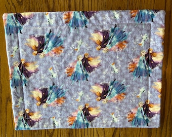 Frozen Princess Cotton Quilted Placemat: Elsa, Anna & Olaf