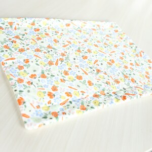 Carrots & Garden Flowers Quilted Placemat | Spring placemat, fabric placemat, Spring decor, table setting, carrots, garden mix, placemat