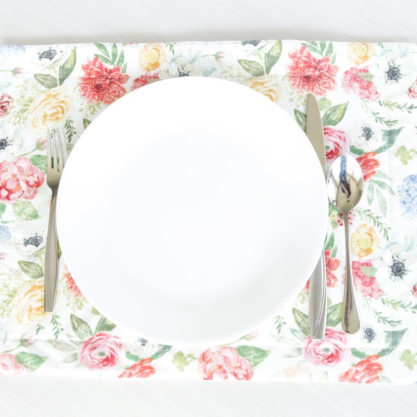 Floral Placemats Etsy
